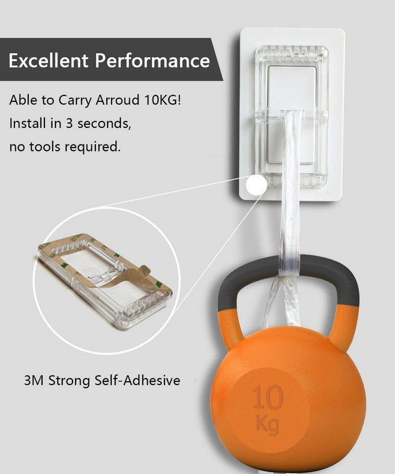 ILIVABLE Light Switch Guard for Screwless Wall Plate, Child Proof Self-Adhesive Rocker Switches Cover Prevents Kids or Accidental Turned On/Off Switch While Allowing Access (Clear, 2 Pack) - Image 2